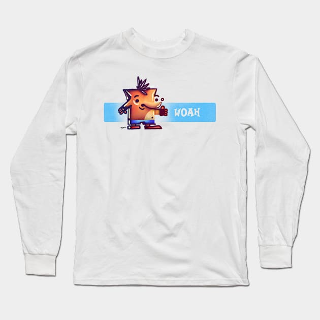 Crash has Something to Say Long Sleeve T-Shirt by amiibler